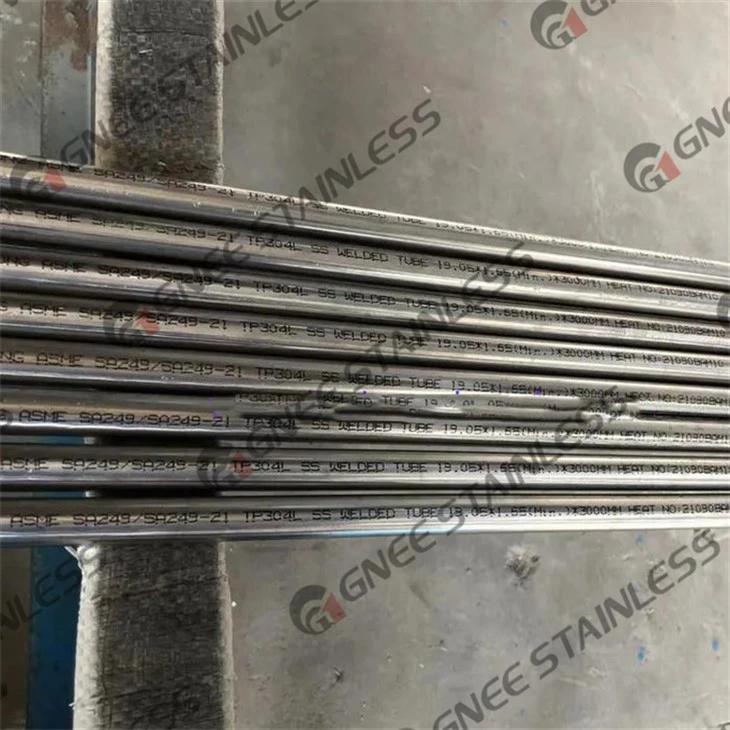 ASTM A249 TP304 Welded Tubes For Heat Exchangers